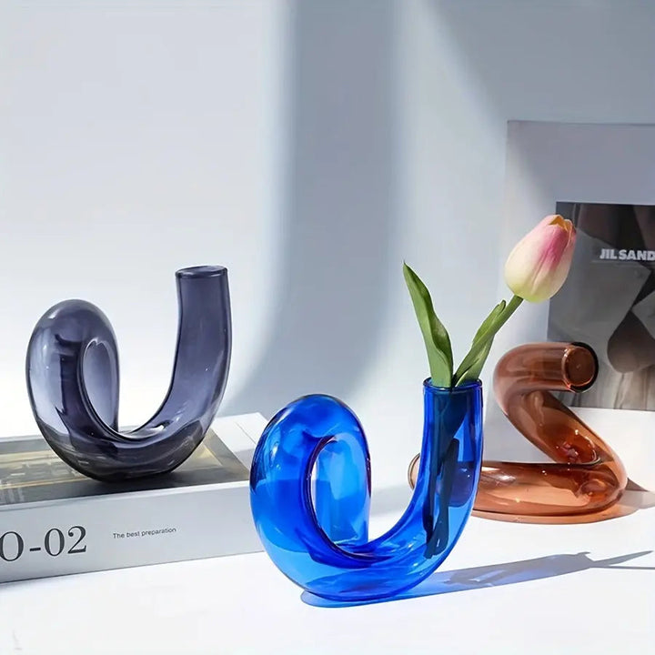 BowLift | TimelessGlow - Pedestal Glass Vase