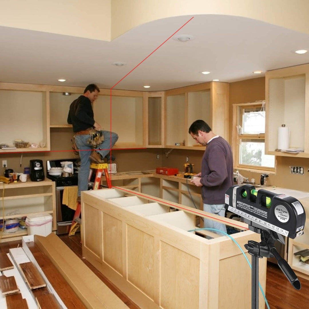 BowLift | Laser Level Ruler Multi-functional Household Infrared Decoration (Black)