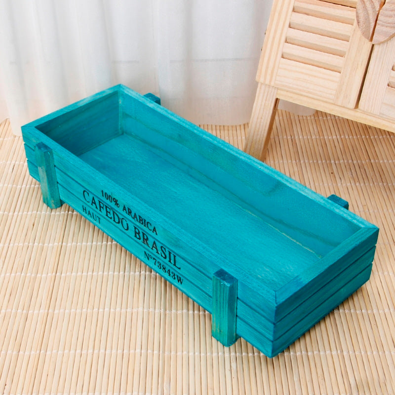 BowLift | Vintage Wooden Succulent Planter Box