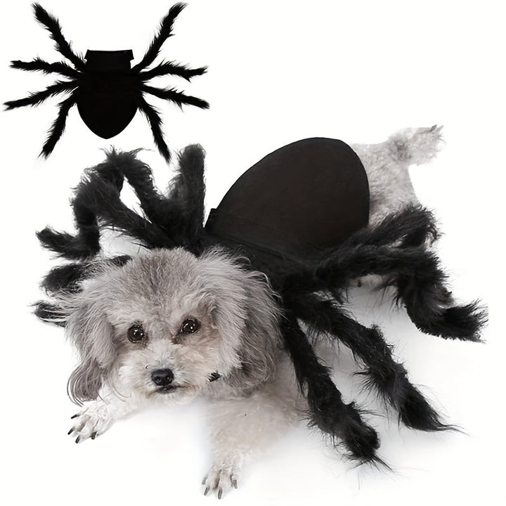 BowLift | Funny Furry Dog Halloween Costume | Spider Design