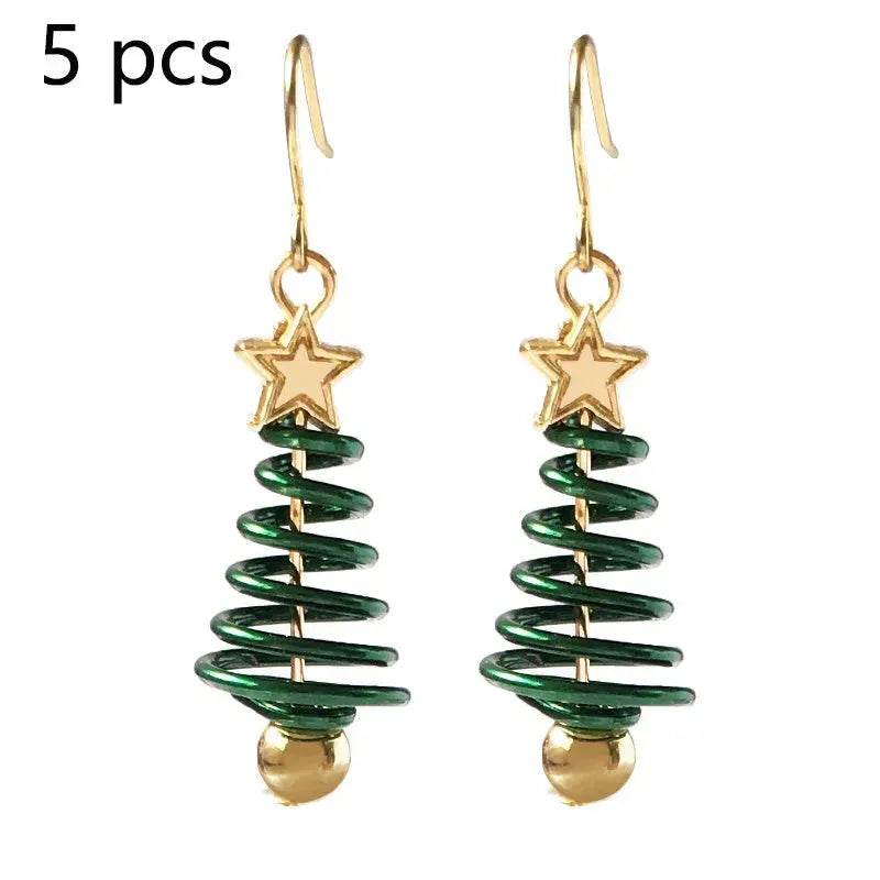 BowLift | Christmas Earrings Tree Star DIY Earrings