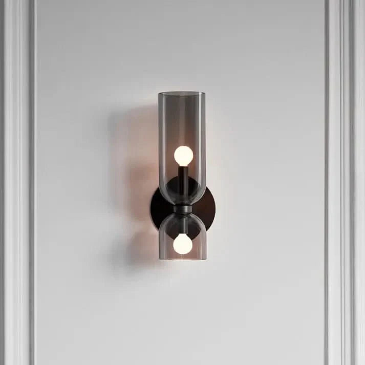 BowLift | Modern Double Glass Wall Light Fixture