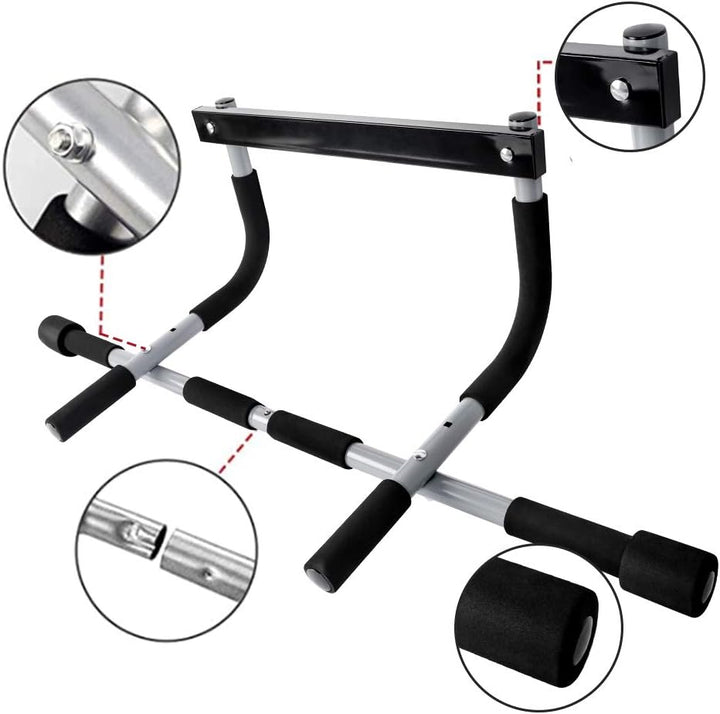 BowLift | Premium Doorway Pull Up Bar | Multi-Grip, Heavy-Duty Steel Construction, 440 lbs Capacity