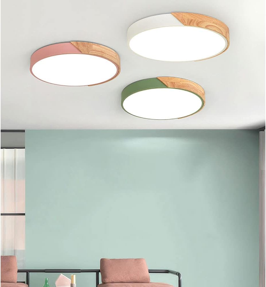 BowLift | LED Ceiling Light With Wooden Accent Frame