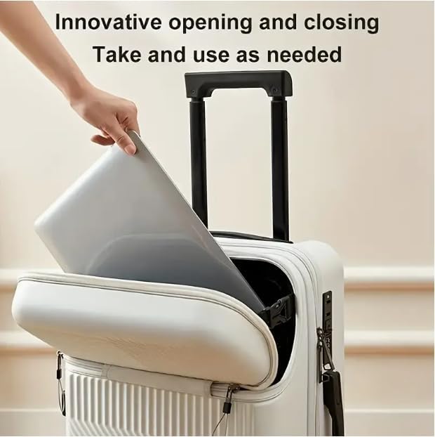 BowLift | Hard Shell Cabin Luggage with Cup Holder, USB Port & TSA Lock