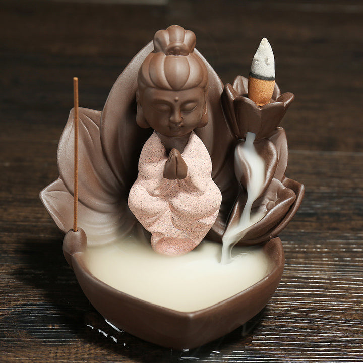 Artistic Buddha Figurine Incense Holder