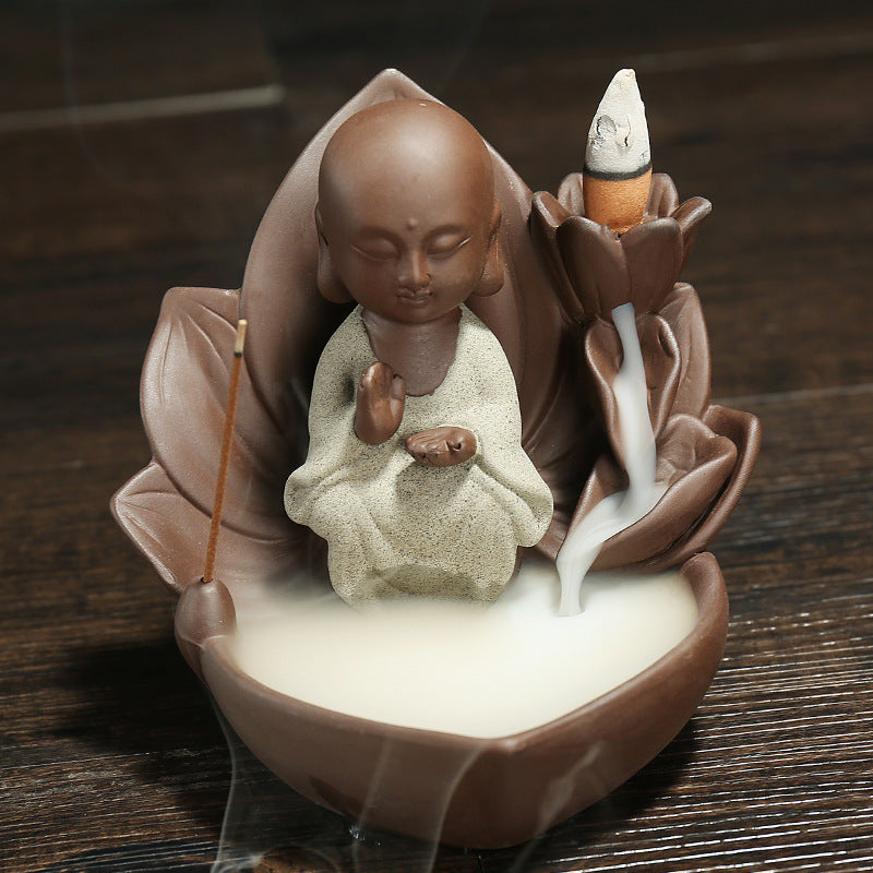 Artistic Buddha Figurine Incense Holder