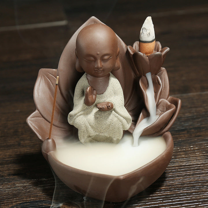 Artistic Buddha Figurine Incense Holder