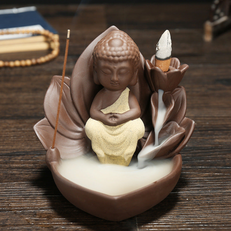 Artistic Buddha Figurine Incense Holder