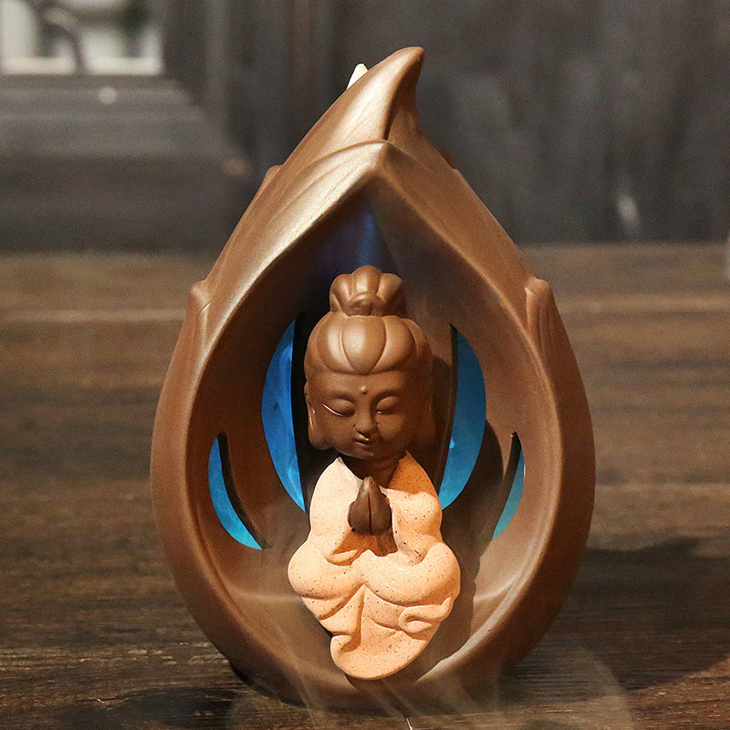 Decorative Buddha-Themed Aromatherapy Incense Holder
