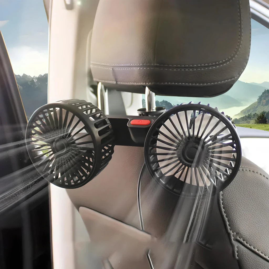 Dual Head Car Seat Cooling Fan | Bowlift