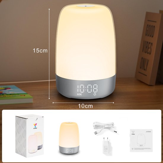 BowLift | Aurora Wake-Up Light with Natural Sounds – Gentle Sunrise Alarm Clock for a Refreshing Start