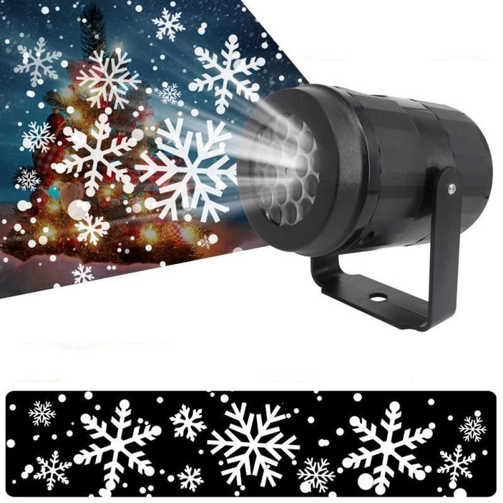 BowLift | LED Christmas Projector Snowflake Light Show – Waterproof Outdoor Lamp with 16 Patterns