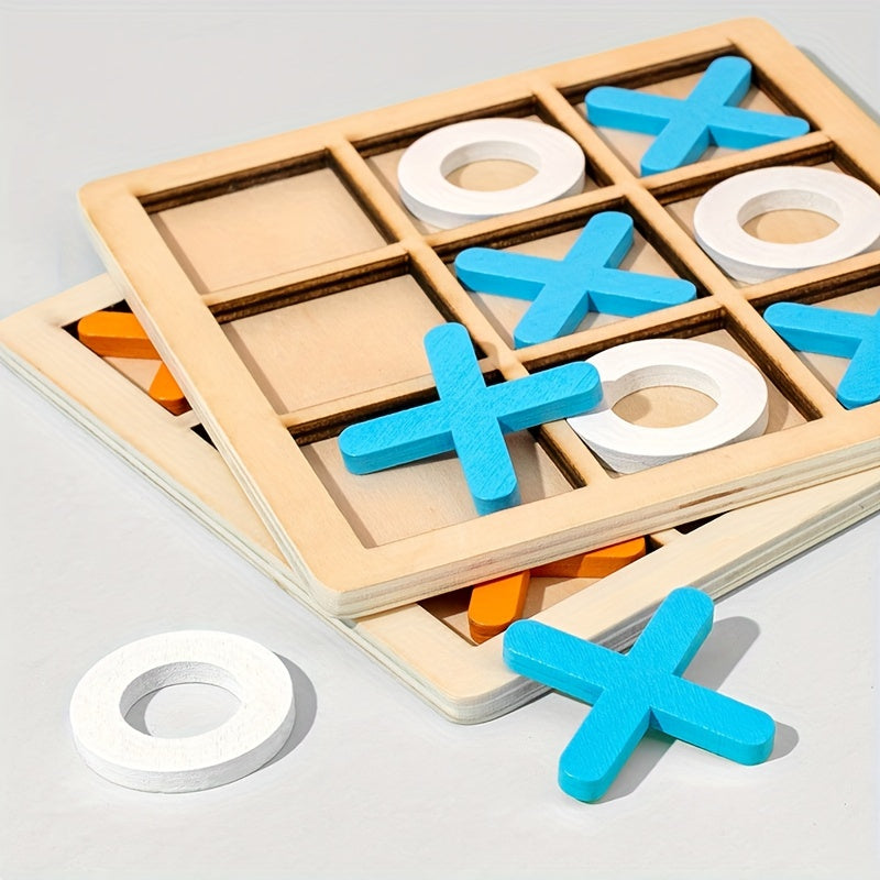 BowLift | Wooden Tic Tac Toe Kids Puzzle Game