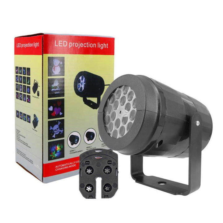 BowLift | LED Christmas Projector Snowflake Light Show – Waterproof Outdoor Lamp with 16 Patterns