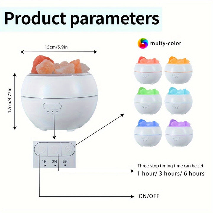 BowLift | Salt lamp diffuser - 3-in-1 essential oil diffuser, Himalayan salt lamps & humidifier