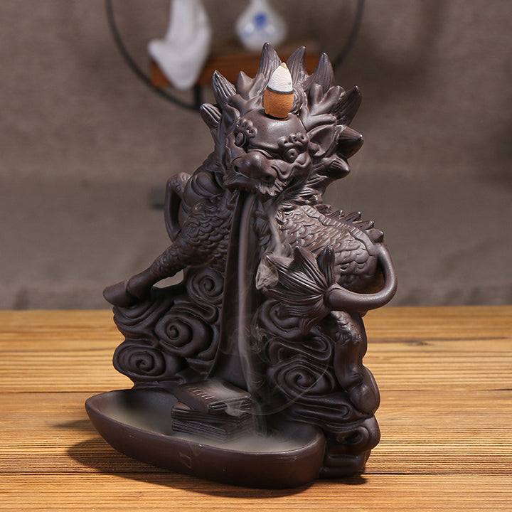 Decorative Dragon Waterfall Incense Holder
