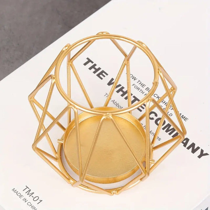 BowLift | Wireframe Sleek Iron Candle Holder