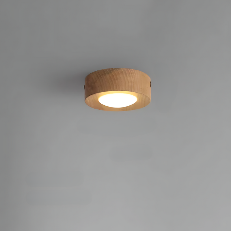 BowLift | | Walnut ceiling lamp with LED spotlight