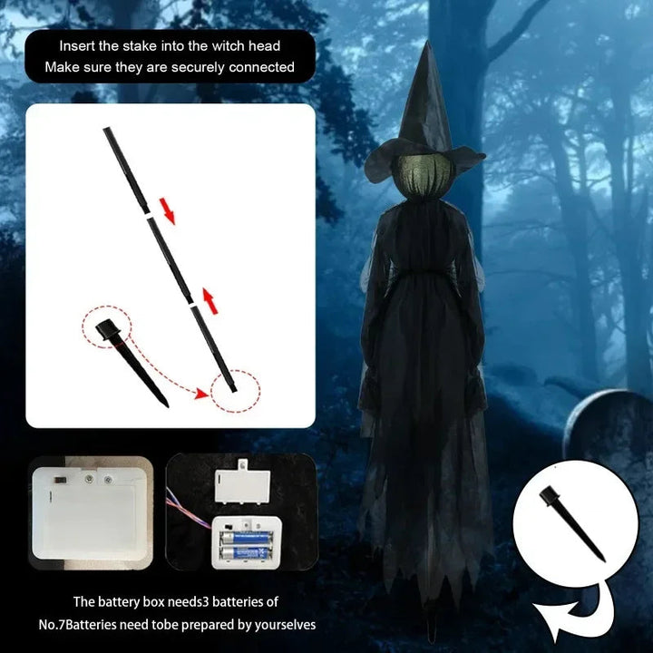 BowLift | Glowing Hand-Holding Halloween Witch Decor