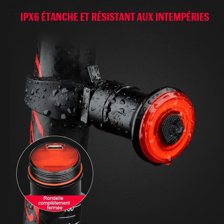 BowLift | VeloSafe Slim – USB Rechargeable Intelligent Bicycle Rear Light with Brake Sensor