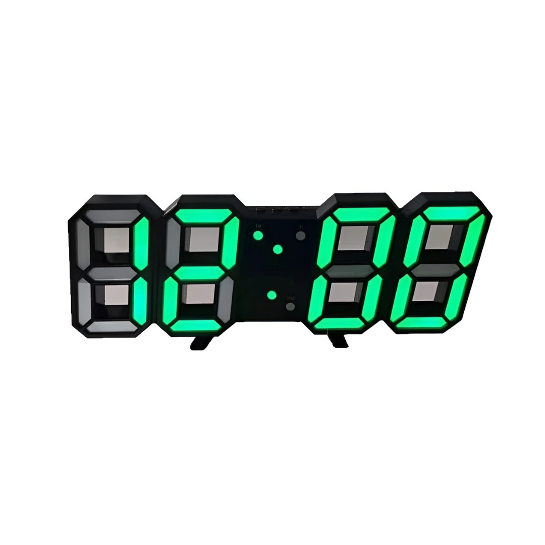 BowLift | Modern 3D LED Wall Clock – Digital Eye‑Catching Display