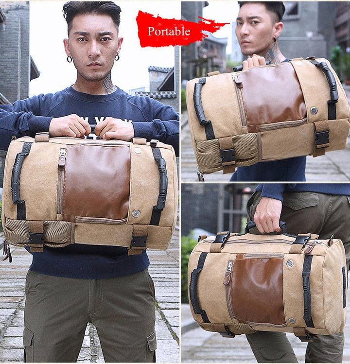BowLift | Men Canvas Multifunctional Travel Backpack