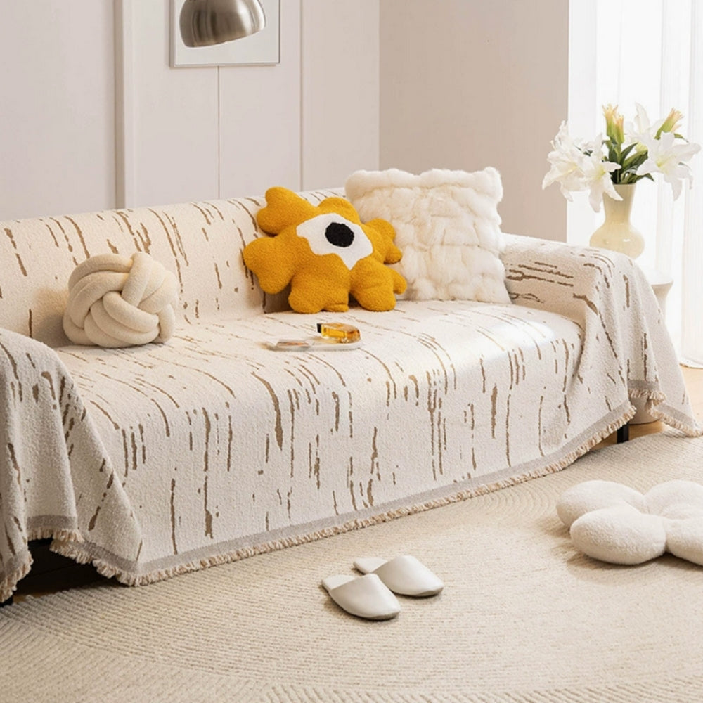 BowLift | Driftwood Tassel Sofa Cover