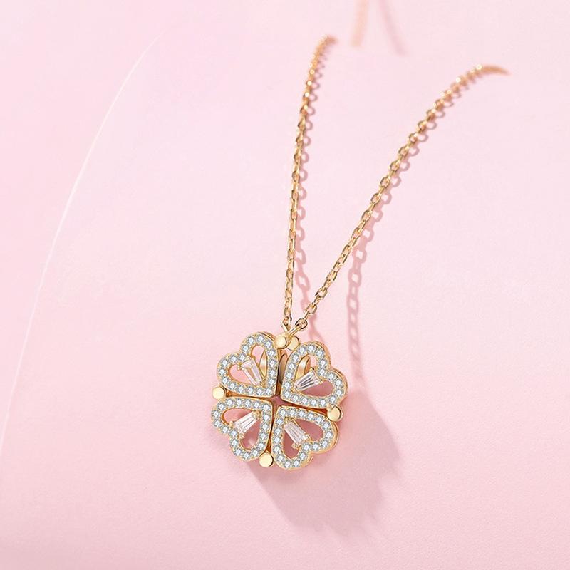 BowLift | Hollow Four Leaf Clover Necklace
