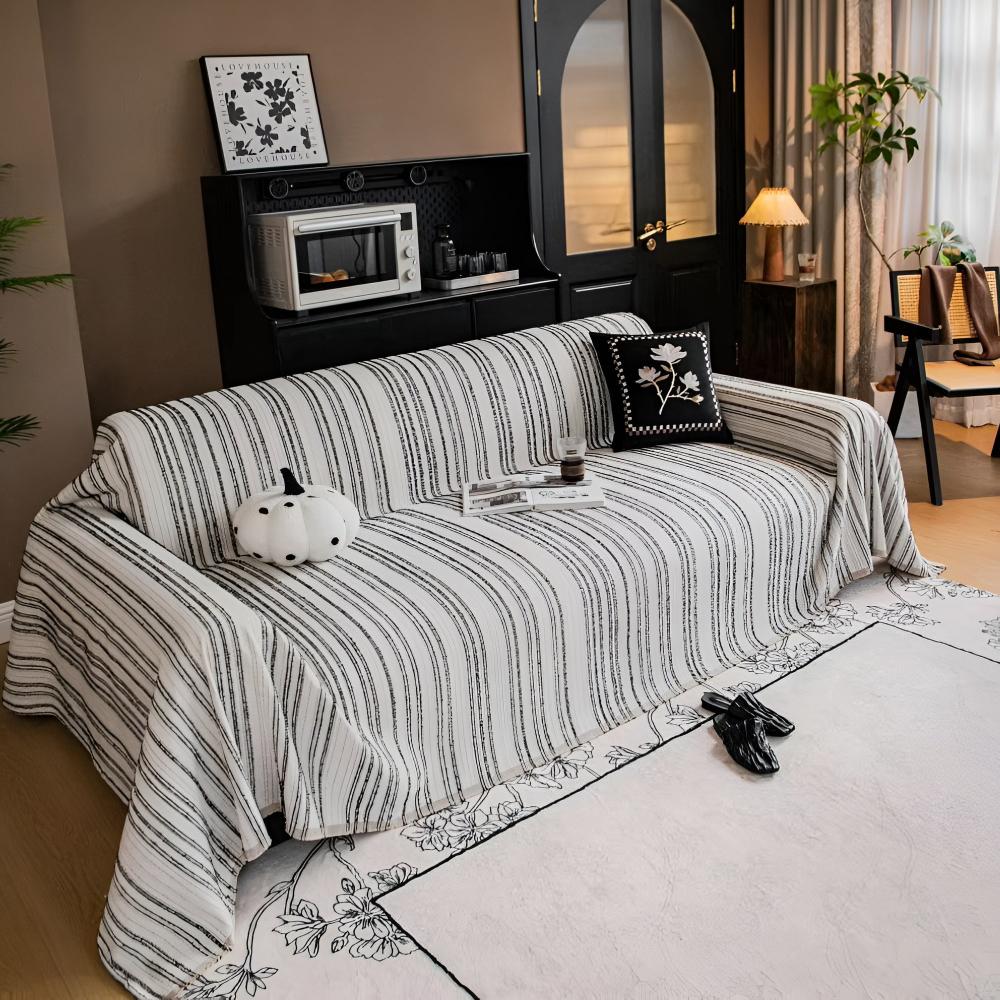 BowLift | Regal Stripes Chenille Sofa Cover