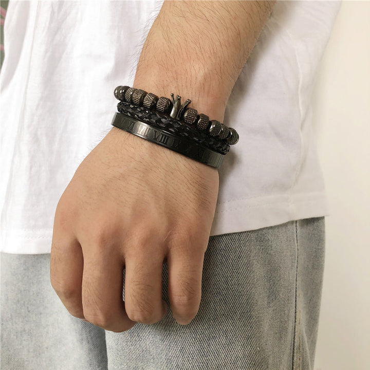 BowLift | Crown Braided Letter Bracelet