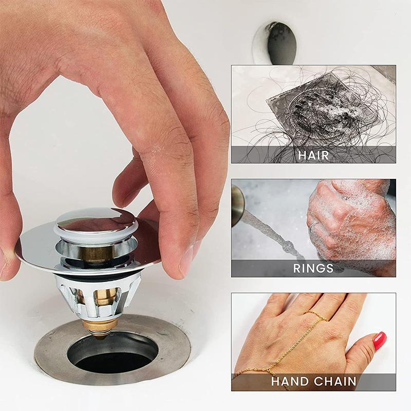 BowLift | Universal Stainless Steel Pop-up Drain Filter