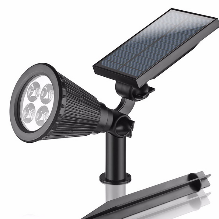 Solar Garden Spotlight with LED Lights, 4- or 7-Light Options