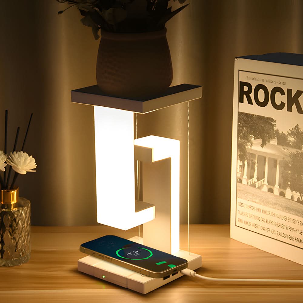 BowLift | Levitating LED Table Lamp with Wireless Charging