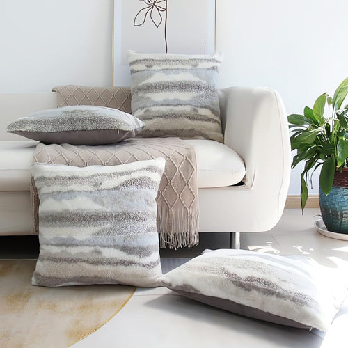 BowLift | Marble Inspired Plush Cushion Cover