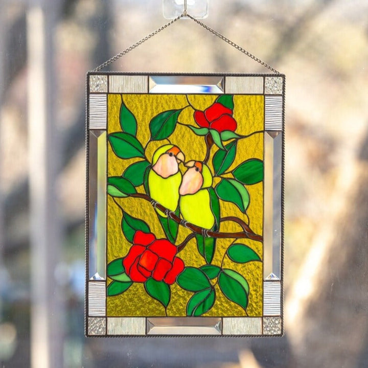 BowLift | Rectangular Bird Pendant Window Decoration