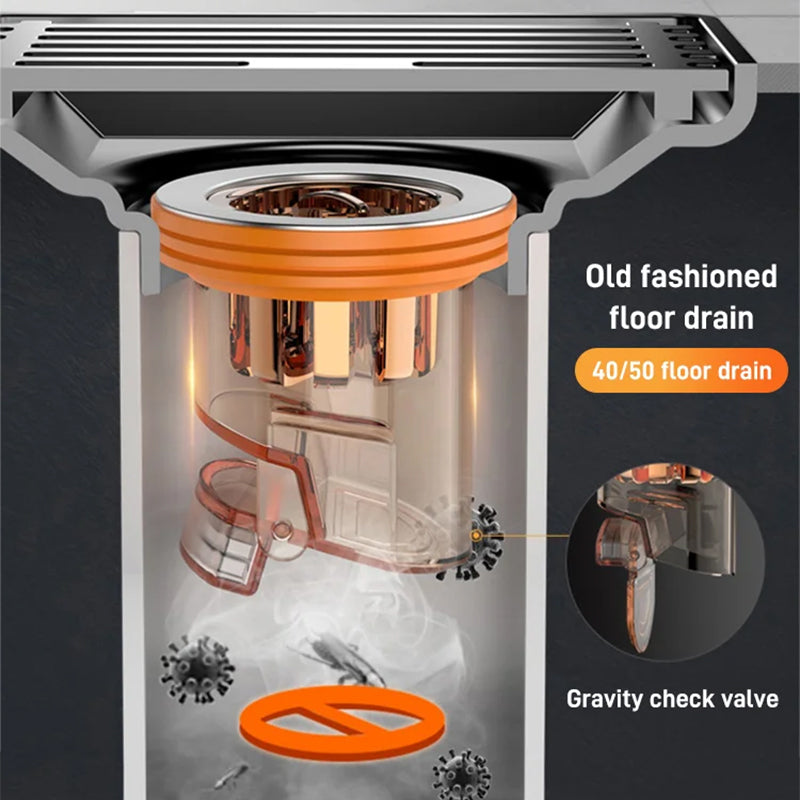BowLift | Universal double deodorant drain core