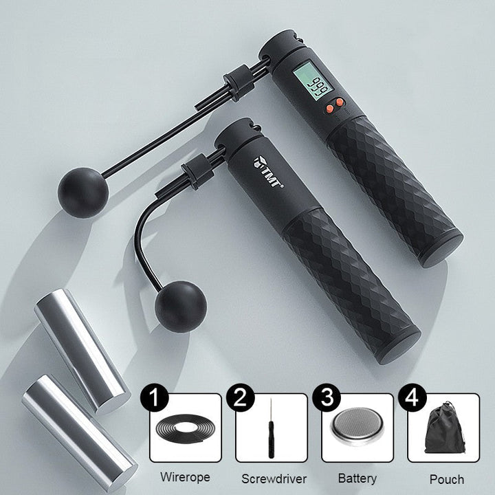 BowLift | 2-in-1 Weighted Smart Digital Jump Rope with Dual-rope Configuration, for Easy Full-body Workout