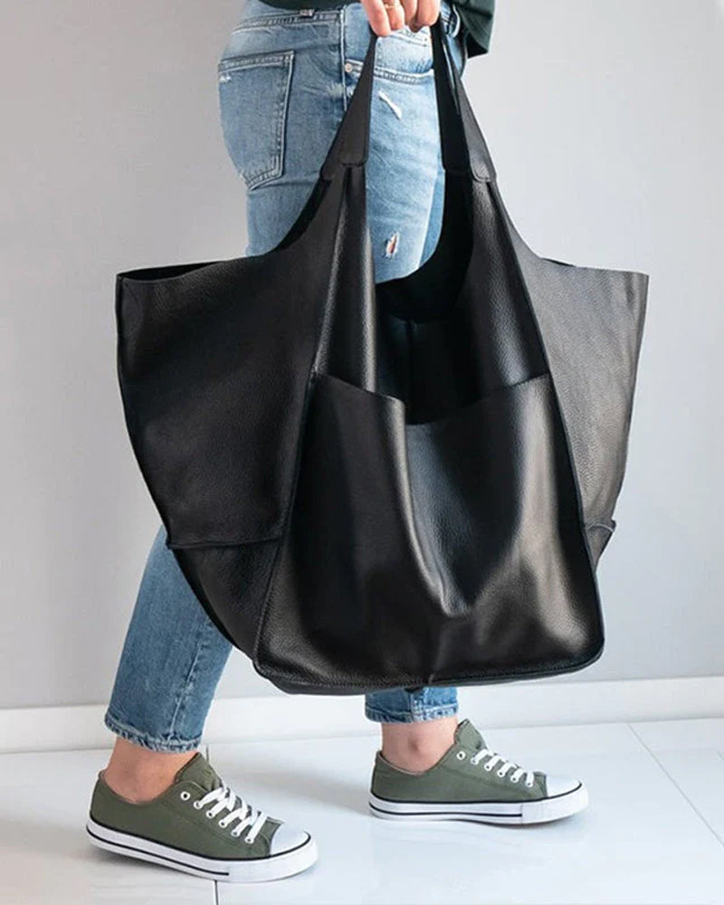 BowLift | Chic & Sustainable Leather Bag with Large Capacity - Elegant, Versatile Women's Handbag