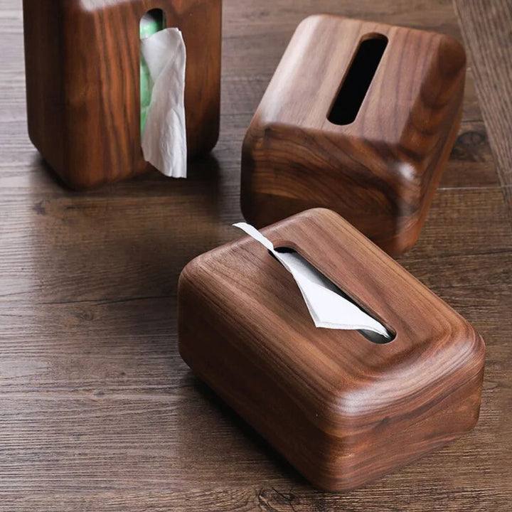 BowLift | Earthtone Wooden Tissue Holder