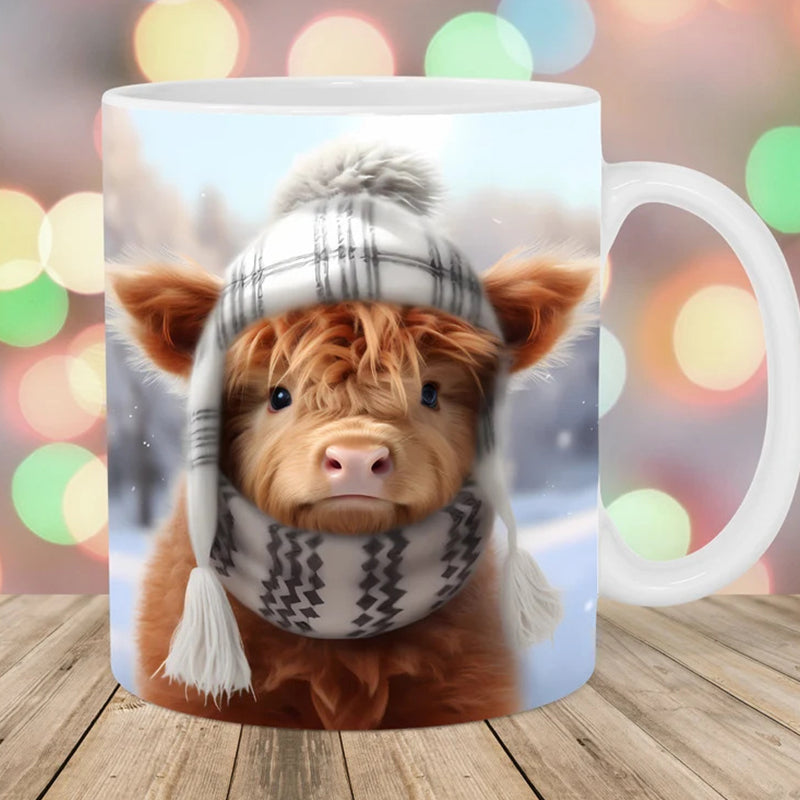 Highland Cow Ceramic Coffee Mug | Bowlift