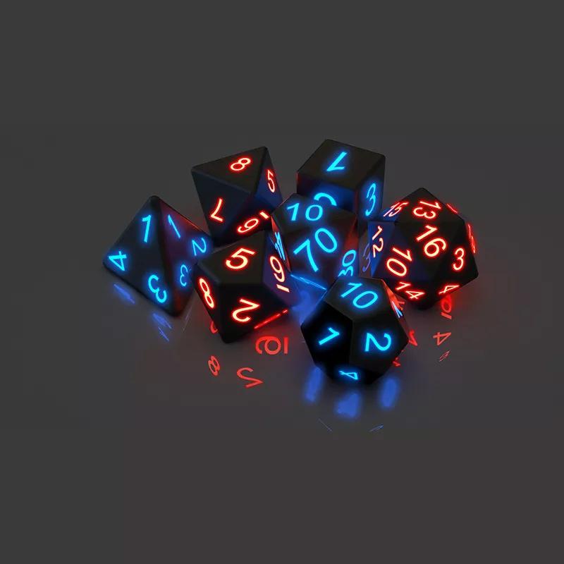 BowLift | Polyhedral Glowing Dice Set (7 pcs)