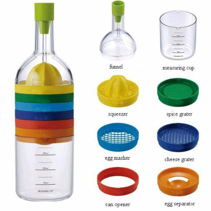 BowLift | 8-in-1 Colorful Multifunctional Kitchen Tool Bottle