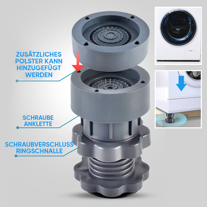 BowLift | 4 piece height-adjustable washing machine stand