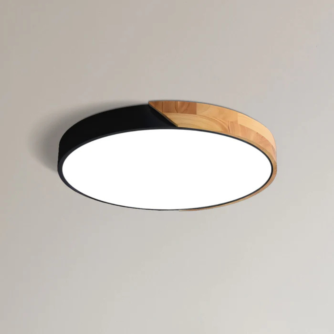BowLift | Delos – Scandinavian Wooden LED Ceiling Light | Modern Energy-Efficient Interior Lighting