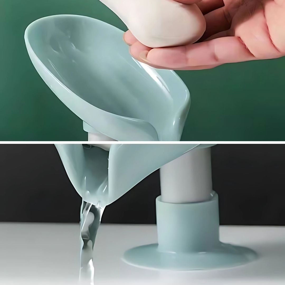 Draining Soap Holder – Keep Soap Dry – Strong Suction Cup – No Drill Mount – Hygienic Bathroom & Shower Storage Solution Bowlift