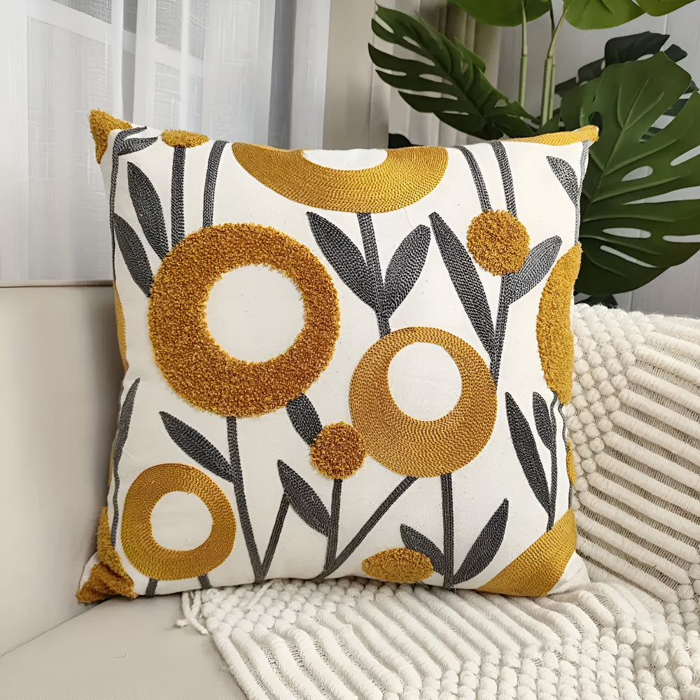 BowLift | Floral Essence Embroidered Cushion Cover
