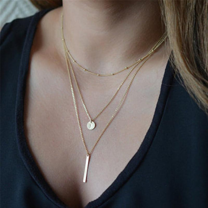 BowLift | Multilayer Pendant Long Chain Necklace