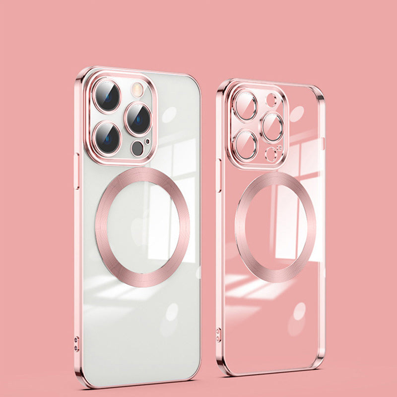 BowLift | Electroplating Wireless Magnetic Charging All-Inclusive Lens Case for iPhone