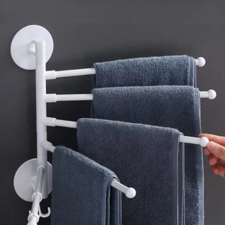 Collapsible, rotating wall mount and towel holder Bowlift